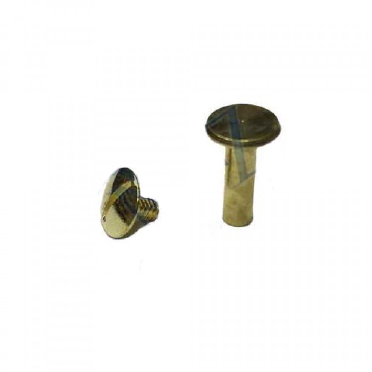 Binder Menu, Catalog, Card Holder Screw, 13mm - Yellow, 1 Piece