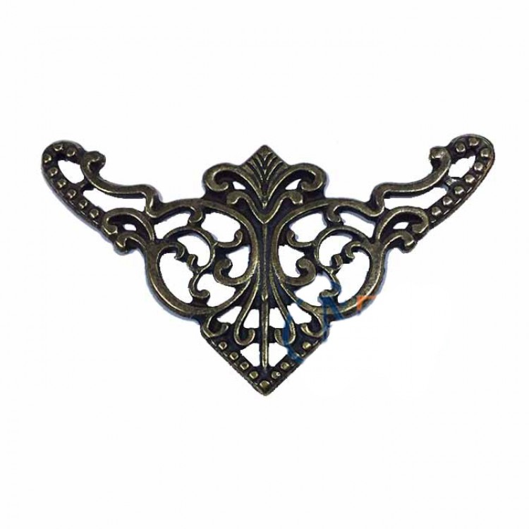 Decorative Corner Trim, Corner Piece - Large, 31x55mm, Antique, 1 Piece