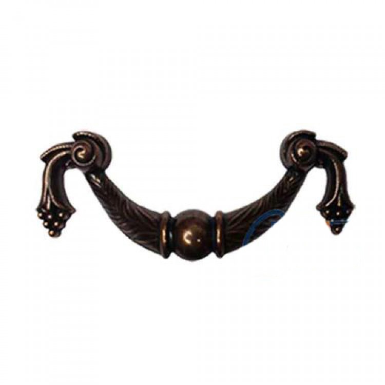 Dekoratif Zamak Üzümlü Kulp - 64mm, Eskitme, 1 Adet Dekoratif Zamak Üzümlü Kulp - 64mm, Eskitme, 1 Adet