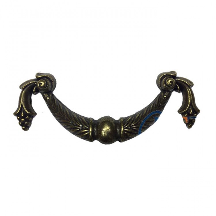 Dekoratif Zamak Üzümlü Kulp - 64mm, Antik, 1 Adet Dekoratif Zamak Üzümlü Kulp - 64mm, Antik, 1 Adet