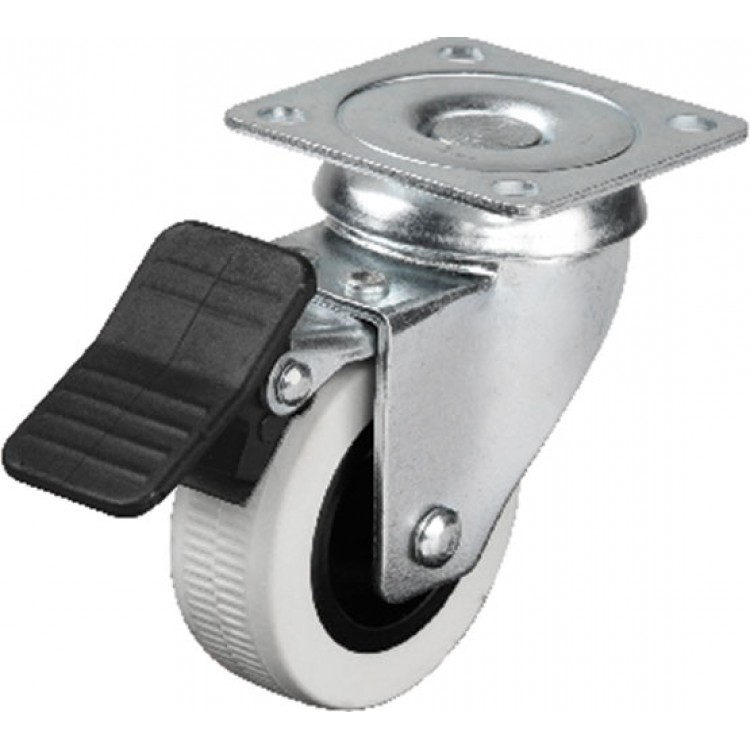 Hts 334 - 50x20 mm Çift Bilyalı Tablalı Frenli Teker 4 Adet