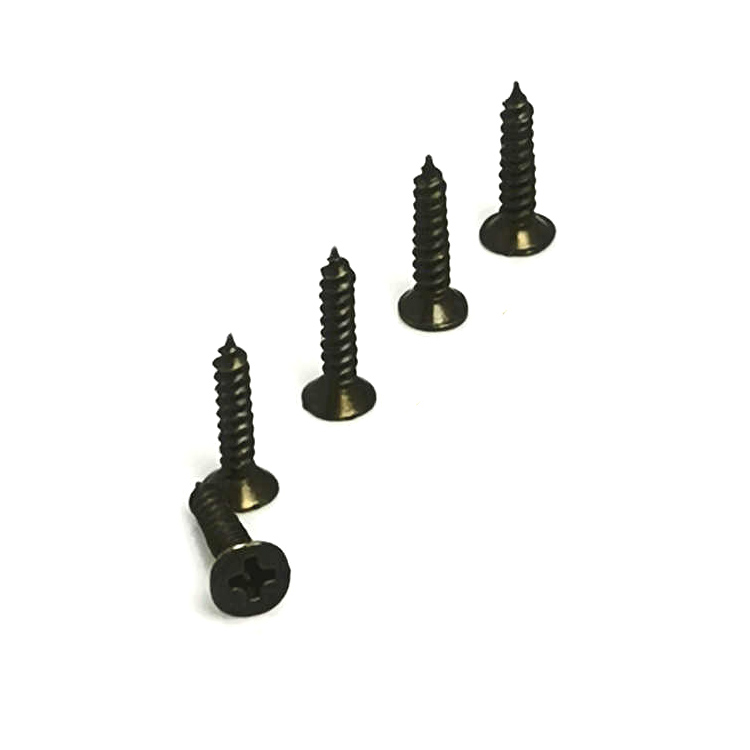Clip, Hinge, Foot, Wood, Particle Board Screw 3x13 mm - Black 100 Pieces