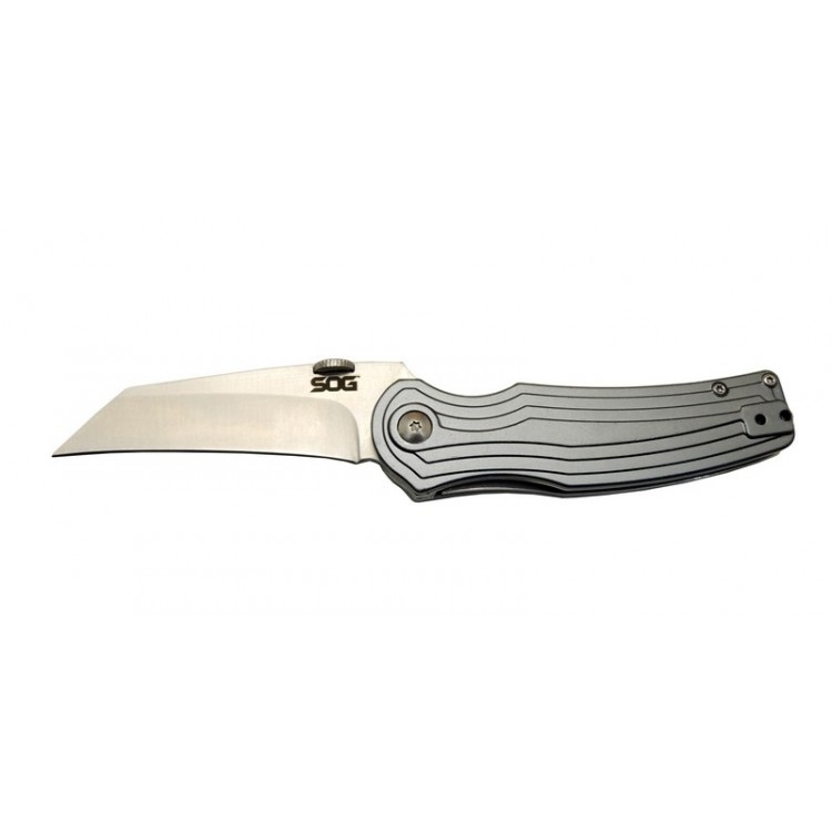 Sog Pinkerton 0689 Gri Kamp Çakı 18cm - Yarı Otomatik, Kutulu