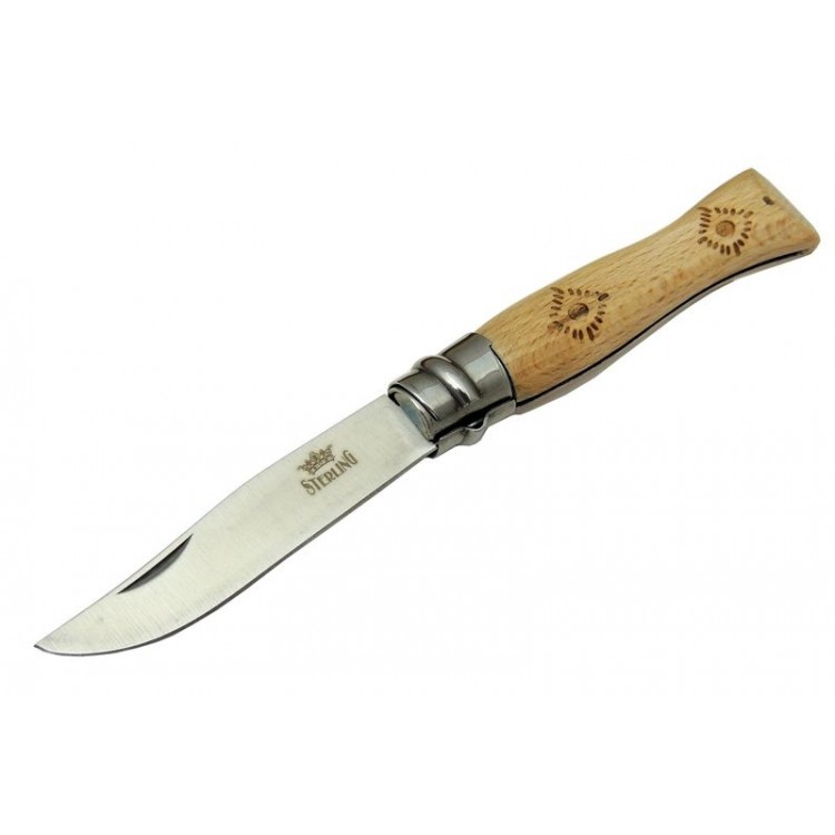 Sterling T0221 Bahçe Çakı 16 cm - Ahşap Sap, Bilezikli, Kılıflı Sterling T0221 Bahçe Çakı 16 cm - Ahşap Sap, Bilezikli, Kılıflı