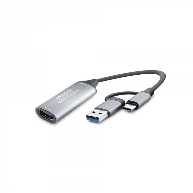 HDMI Video Capture Type-C + USB 3.0 4K 30Hz Gray HDX7856
