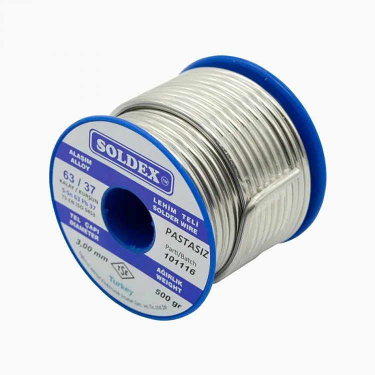 63-37 Lead-Free Stained Glass Solder Wire 3000 g 3 mm 63-37 Lead-Free Stained Glass Solder Wire 3000 g 3 mm