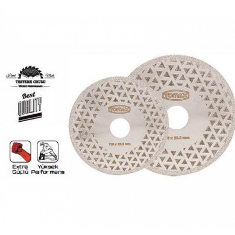 Elektrolize Elmas Kesici Flanşlı Disk - 180 mm