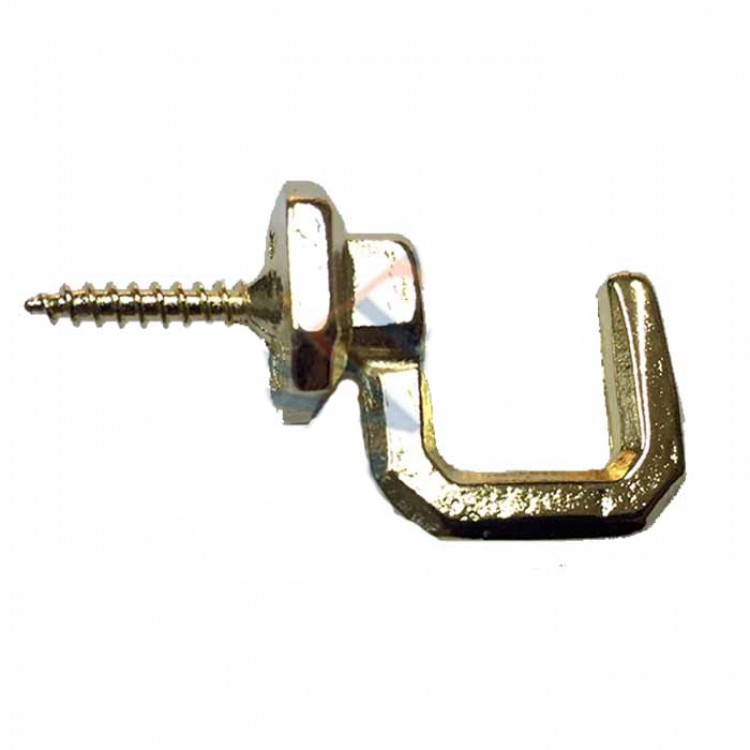 Vidalı Kanca, Askı Büyük - 15x23mm, Sarı - 100 Adet Vidalı Kanca, Askı Büyük - 15x23mm, Sarı - 100 Adet