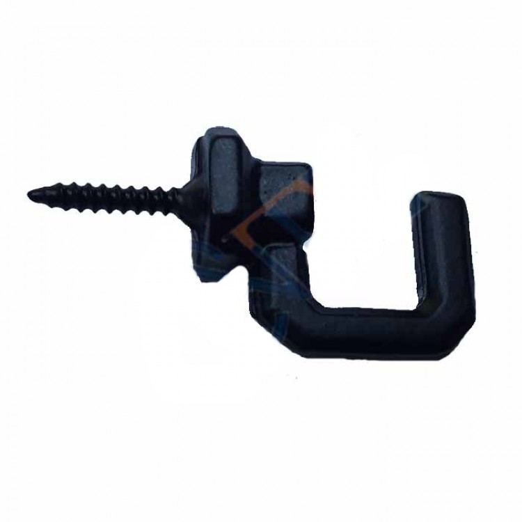 Vidalı Kanca, Askı Büyük - 15x23mm, Siyah - 100 Adet Vidalı Kanca, Askı Büyük - 15x23mm, Siyah - 100 Adet