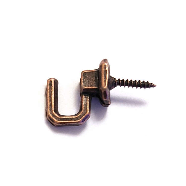 Vidalı Kanca, Askı Küçük - 15x23mm, Eskitme - 1 Adet Vidalı Kanca, Askı Küçük - 15x23mm, Eskitme - 1 Adet