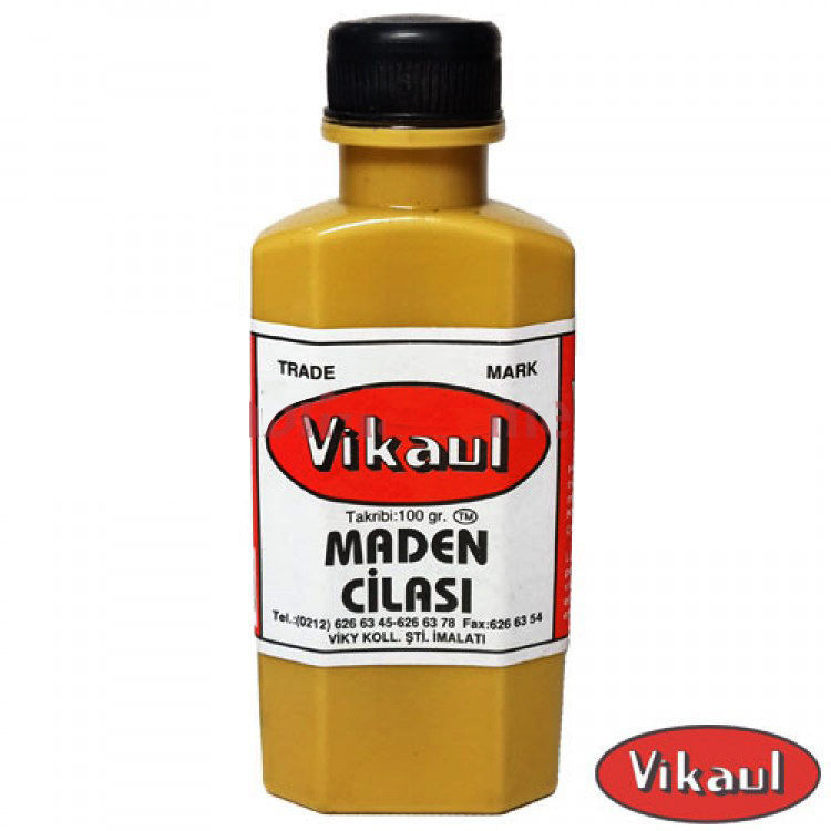 Vikaul Metal Parlatıcı - Maden Cilası, Kavil 100 gr Vikaul Metal Parlatıcı - Maden Cilası, Kavil 100 gr