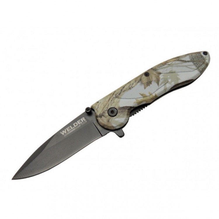 Çakı Yaprak Desenli 19,5 cm Yarı Otomatik Çakı Yaprak Desenli 19,5 cm Yarı Otomatik