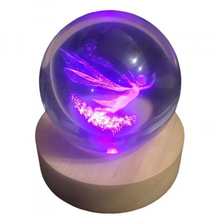 Decorative Angel Designed Illuminated Glass Globe with Wooden base Large Size Glass:8cm Wood:2cm Decorative Angel Designed Illuminated Glass Globe with Wooden base Large Size Glass:8cm Wood:2cm