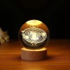 Decorative Planet Design Wooden Base Illuminated Glass Globe Glass: 6cm Wood: 2cm Decorative Planet Design Wooden Base Illuminated Glass Globe Glass: 6cm Wood: 2cm