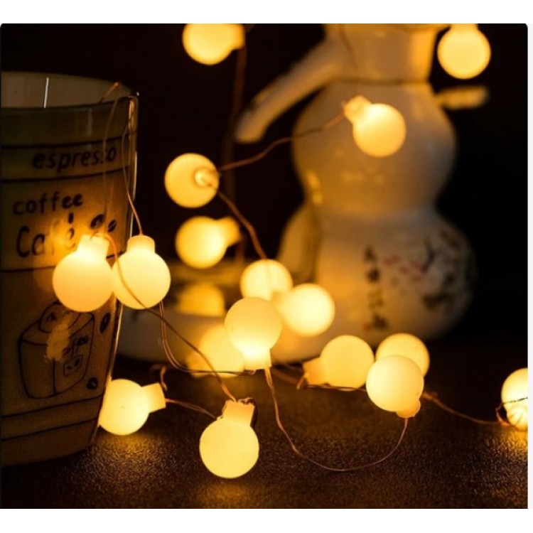3m 20 Led White Ball Daylight Battery Powered 2 Stage 3m 20 Led White Ball Daylight Battery Powered 2 Stage
