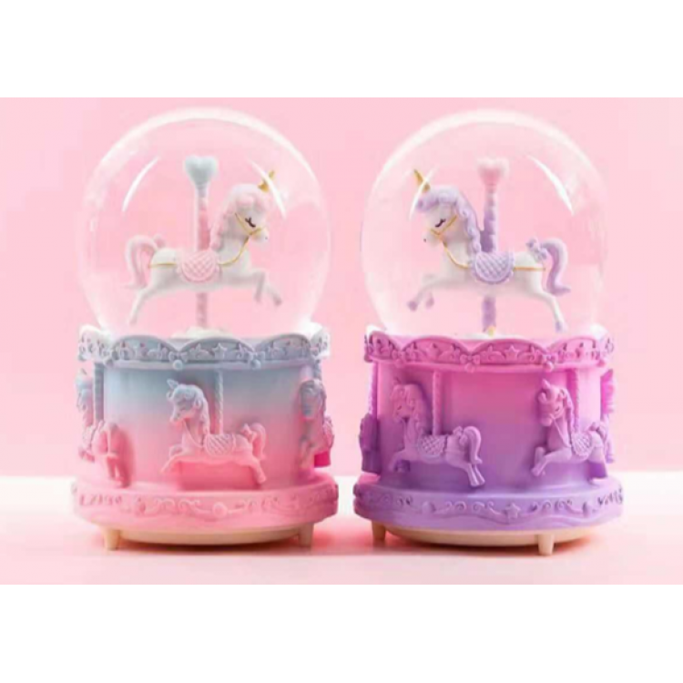 Carousel Snow Globe Medium Size Carousel Snow Globe Medium Size