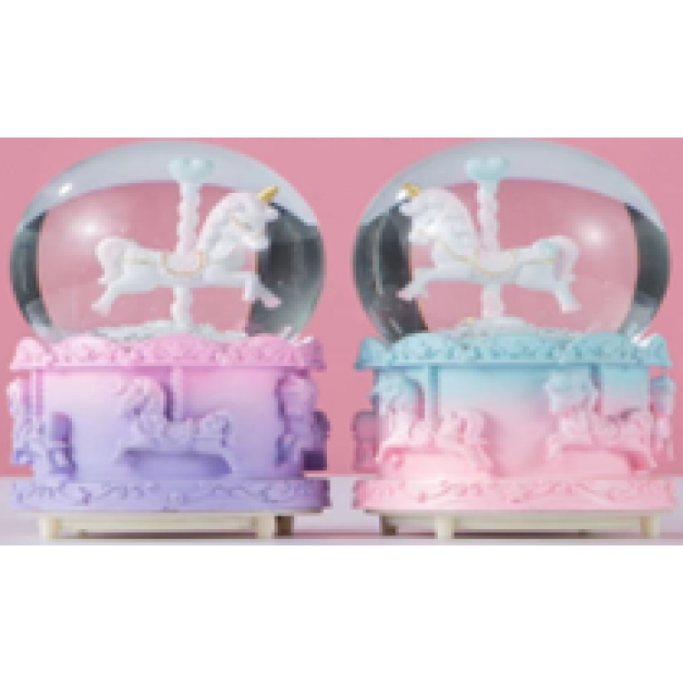 Carousel Snow Globe Small Size Carousel Snow Globe Small Size