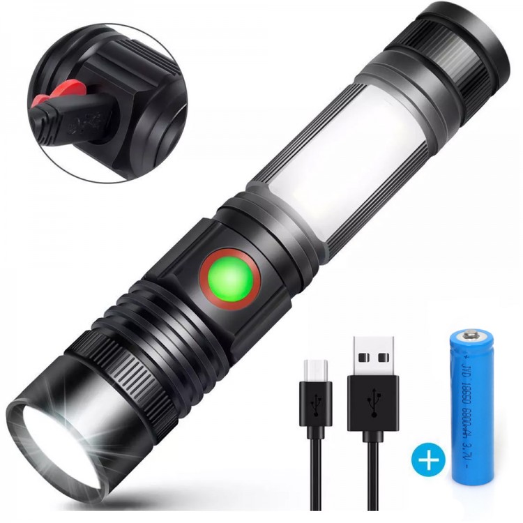 Wide Angle P50 Led Rechargeable Flashlight Wt-601 Wide Angle P50 Led Rechargeable Flashlight Wt-601