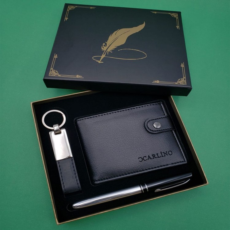 Wallet Keychain Pen Gift Set