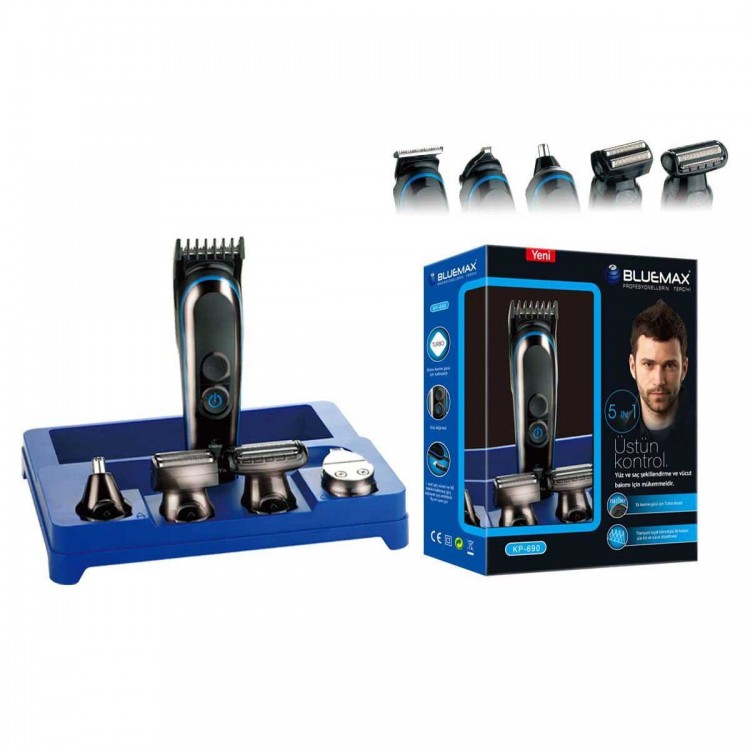 5 IN 1 Saç Sakal Burun Traş Makinesi KP-690 5 IN 1 Saç Sakal Burun Traş Makinesi KP-690