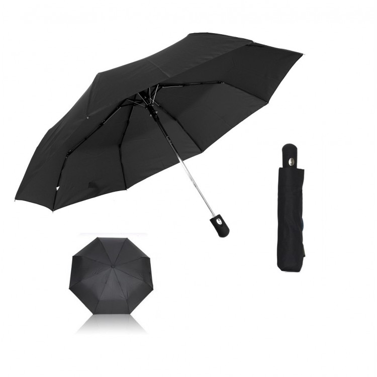 Tam Otomatik 8 Telli Siyah Şemsiye Tam Otomatik 8 Telli Siyah Şemsiye