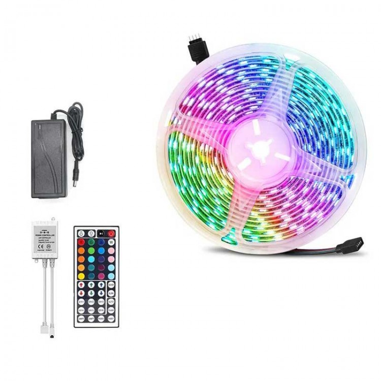 3 Çipli Led Strip WN-1144 5050 Smd Type RGB Kumandalı 5 Metre Şerit Led 3 Çipli Led Strip WN-1144 5050 Smd Type RGB Kumandalı 5 Metre Şerit Led