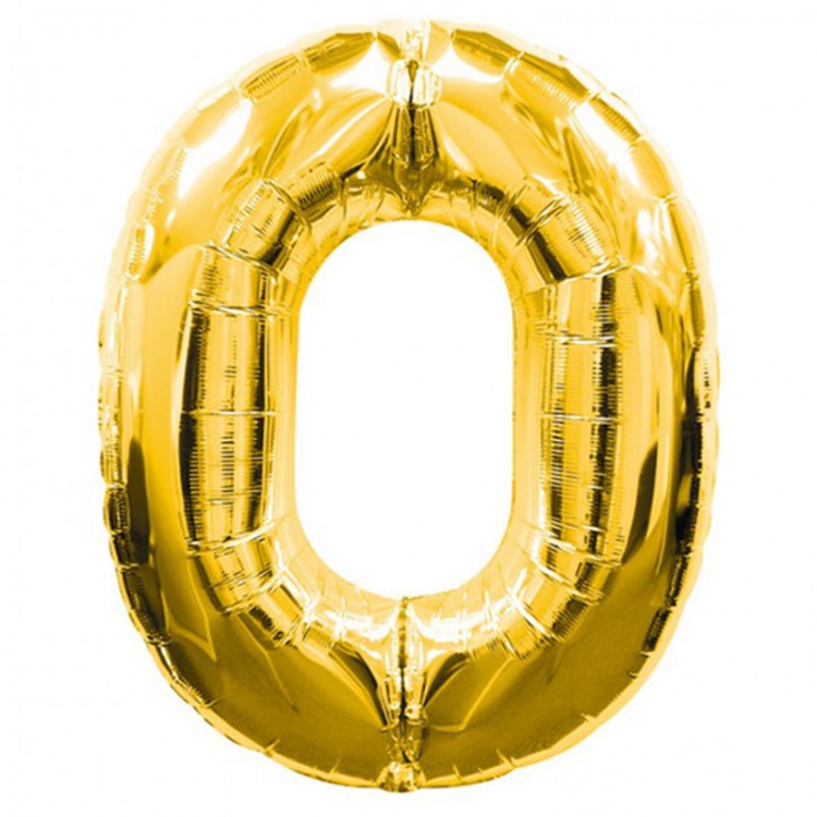 Gold Number Foil Balloon 40 inches