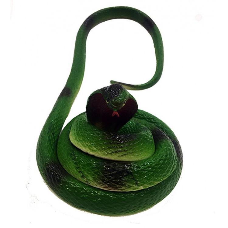 Realistic Mega Size Cobra Model Silicone Soft Snake 135 cm