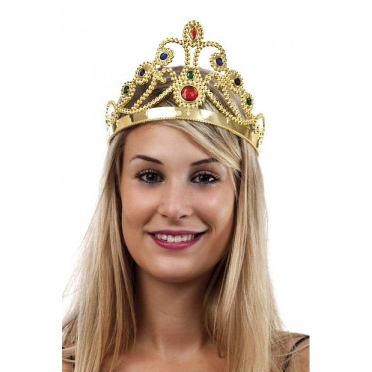 Gold Color Plastic Princess Crown Queen Crown 60 cm Gold Color Plastic Princess Crown Queen Crown 60 cm
