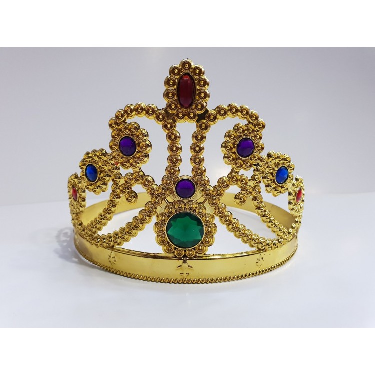 Gold Color Plastic Princess Crown Queen Crown 60 cm