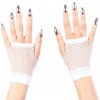 White Short Knitted Gloves