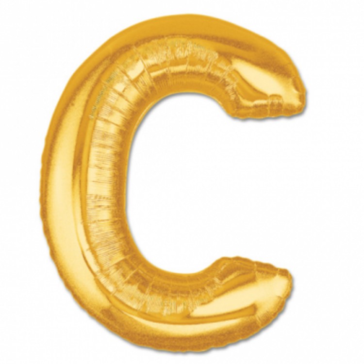 C Letter Foil Balloon Gold Color 40 inches C Letter Foil Balloon Gold Color 40 inches