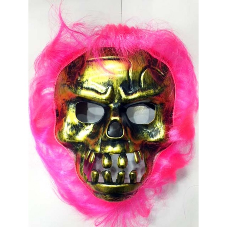 Halloween Pink-Haired Mask Halloween Pink-Haired Mask
