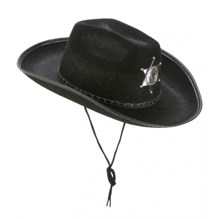 Children's Cowboy Hat Sheriff Hat Black Color