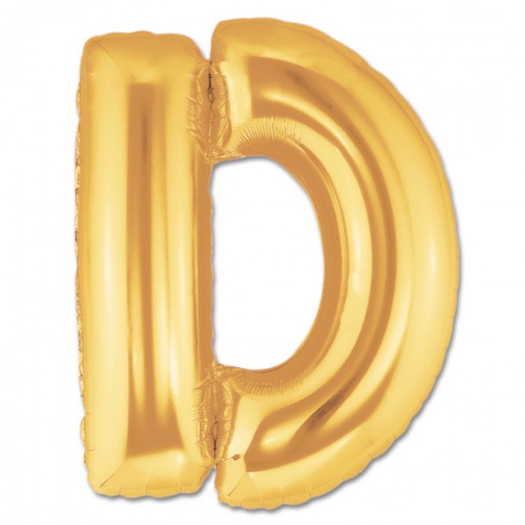 D Letter Foil Balloon Gold Color 40 inches D Letter Foil Balloon Gold Color 40 inches