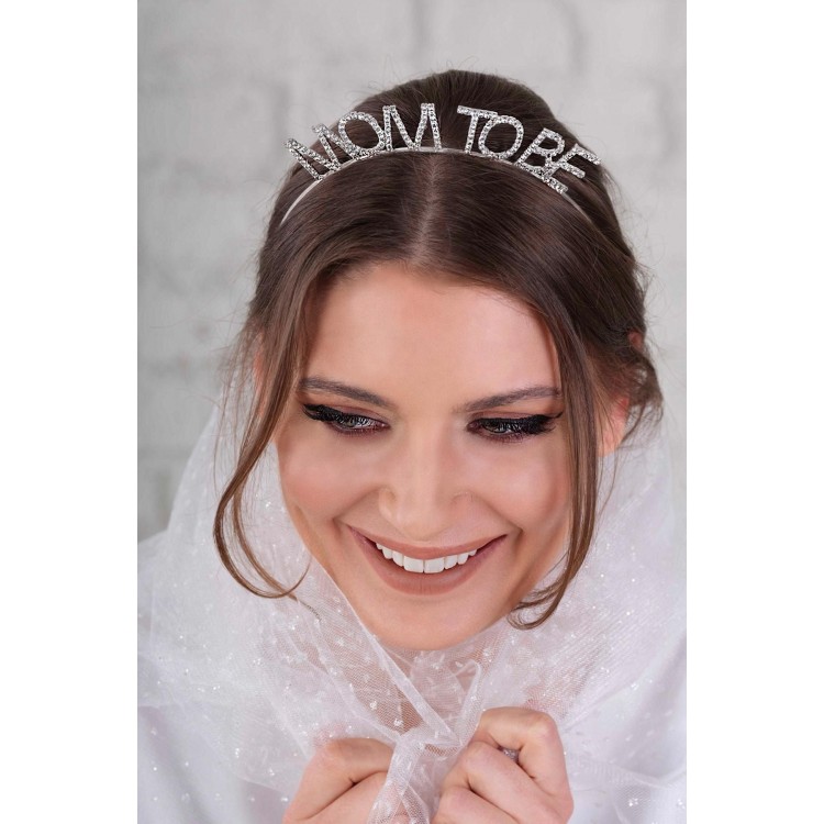 Crystal Stone Silver Color Mom to Be Crown Mother Crown Crystal Stone Silver Color Mom to Be Crown Mother Crown