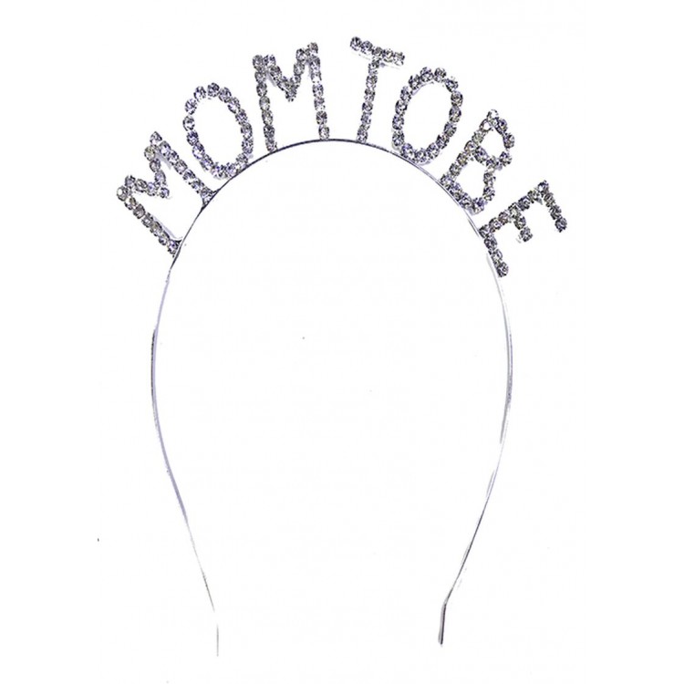 Crystal Stone Silver Color Mom to Be Crown Mother Crown