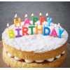 Happy Birthday Customizable Colorful Birthday Candle