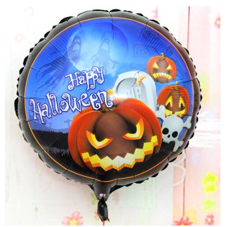 Happy Halloween Pumpkin Foil Balloon 18 inches