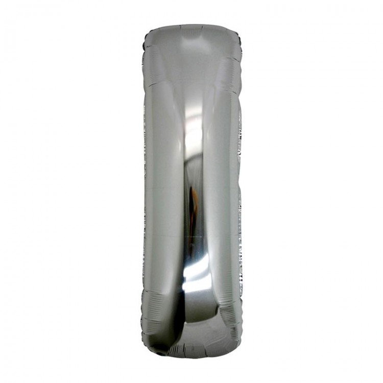 Letter Foil Balloon, Silver Color, 40 inches