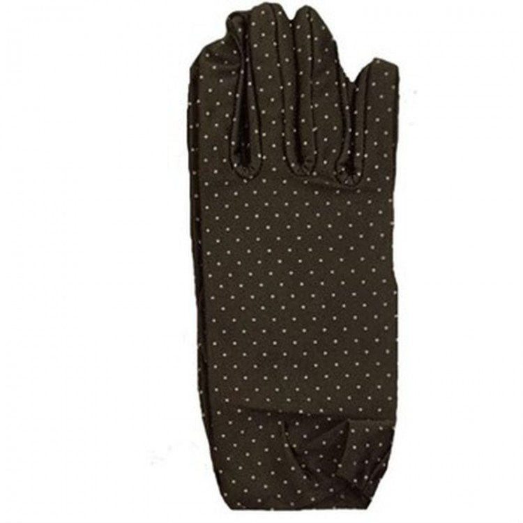 Brown Polka Dot Children's Gloves