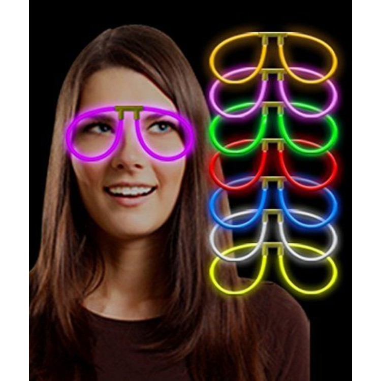 Glow-in-the-Dark Phosphorescent Glasses Phosphorescent Colored Glasses 6 Pieces Glow-in-the-Dark Phosphorescent Glasses Phosphorescent Colored Glasses 6 Pieces