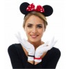 Red Bow Minnie Mouse Crown and White Gloves Set