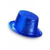 Dark Blue Long Plastic Sequined Party Hat