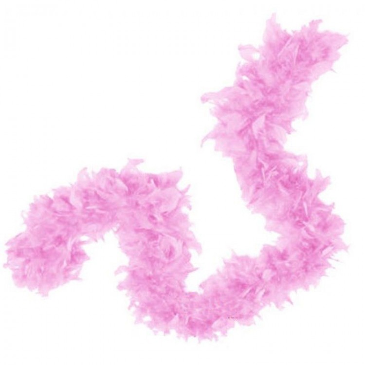 Pink Fluffy Feather Boa Decorative Feather 180 cm