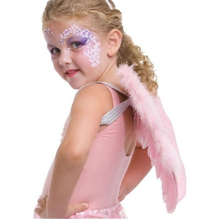 Pink Medium-Sized Children's Angel Wings 40x60 cm Pink Medium-Sized Children's Angel Wings 40x60 cm