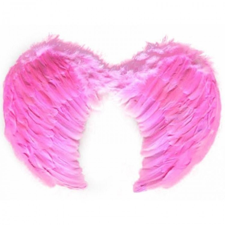 Pink Medium-Sized Children's Angel Wings 40x60 cm