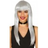 Platinum Gray Silver Color Long Party Wig Long Hairpiece Wig