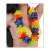Colorful Hawaiian Necklace Hawaiian Party Necklace 1 Piece