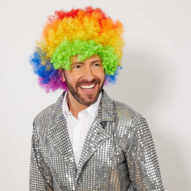 Colorful Curly Afro Bonus Wig Colorful Curly Afro Bonus Wig